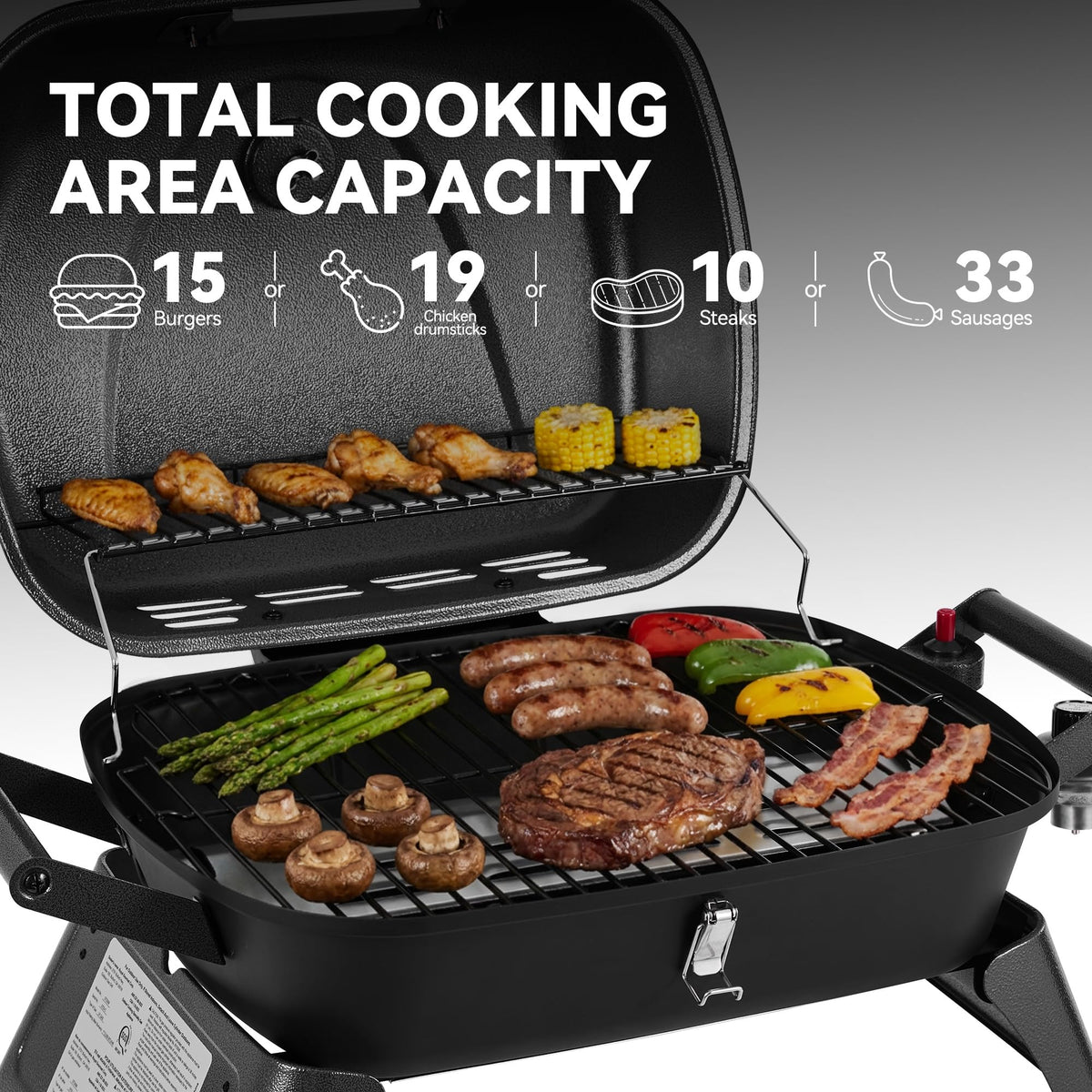Royal Gourmet GT2006 stainless steel burner delivering rapid heat across the surface