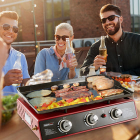 Red Royal Gourmet PD1301R adds style to outdoor cooking setups.