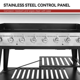 Royal Gourmet two-level open cart storage for grill accessories