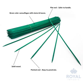 Royal Imports orchid sticks for potted orchids with natural look.