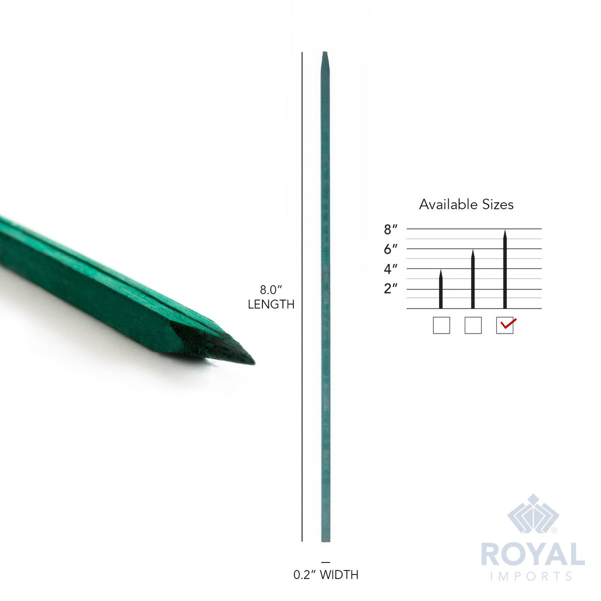 Royal Imports plant stakes for supporting growing stems in gardens.