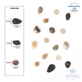 Royal Imports river rocks water-feature add texture and stable edges.