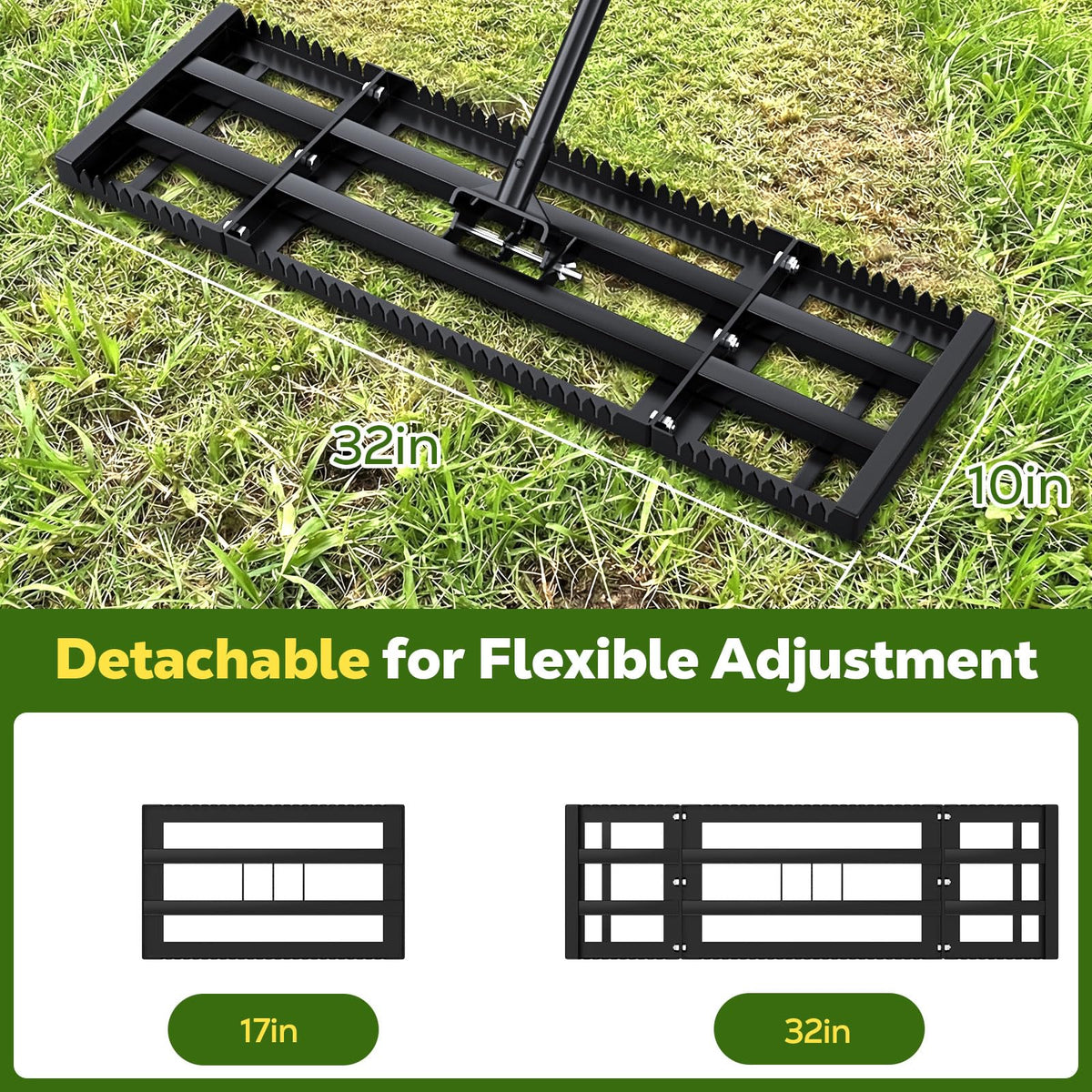 Dual-sided design with flat and serrated surfaces for versatility