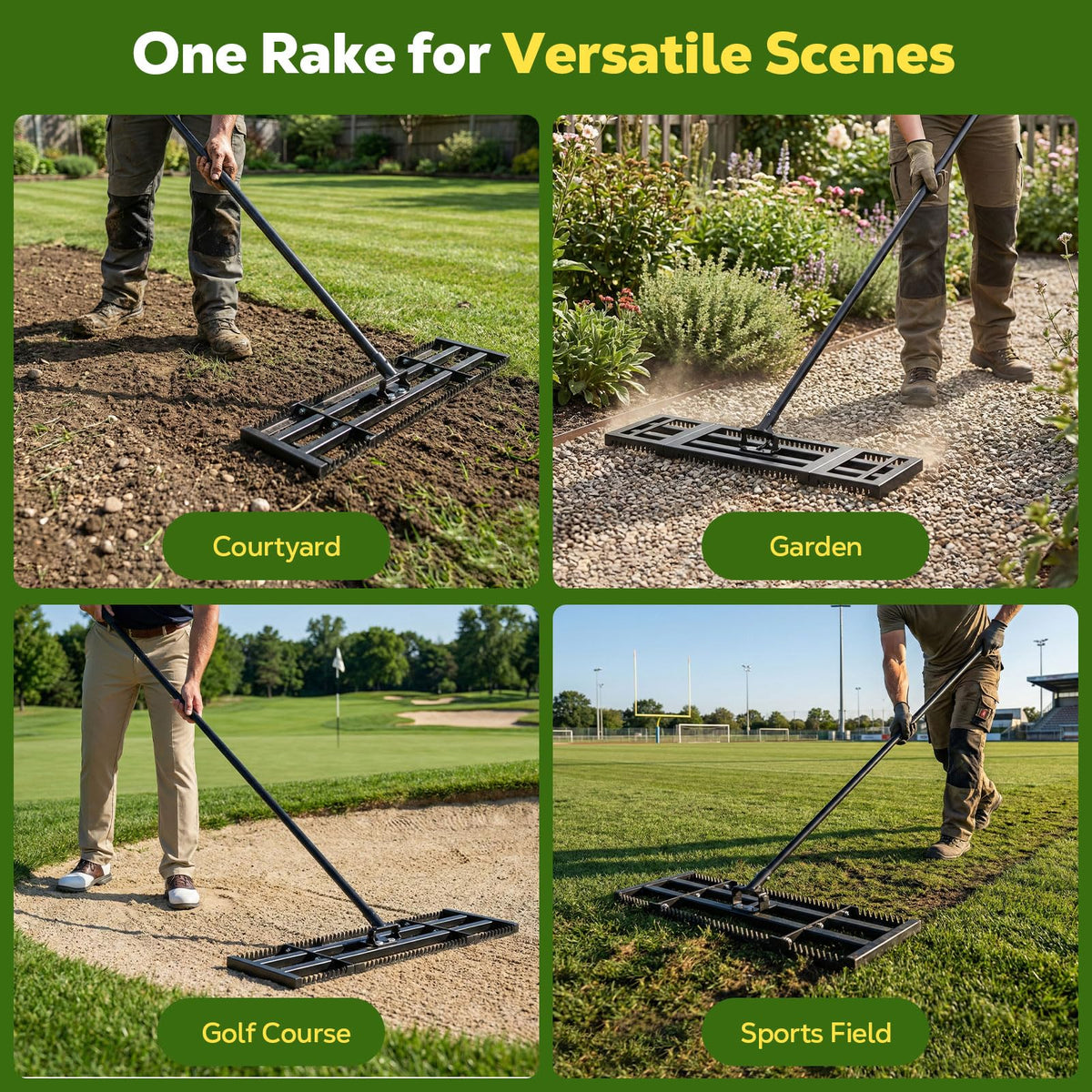 Ideal for lawns and gardens across varied terrains