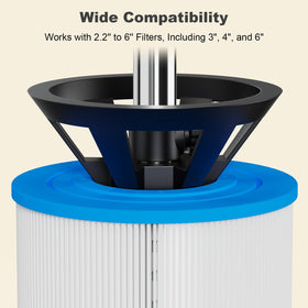 ROYOR fast-rotary cleaning spins away debris quickly.