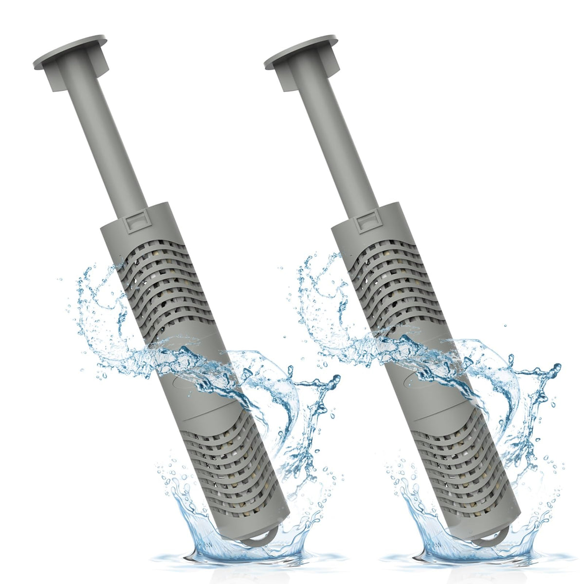 ROYOR hot tub silver ion cartridge 2-pack front view for easy replacement and cleaner water.