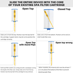 ROYOR mineral stick easy installation drop-in into filter