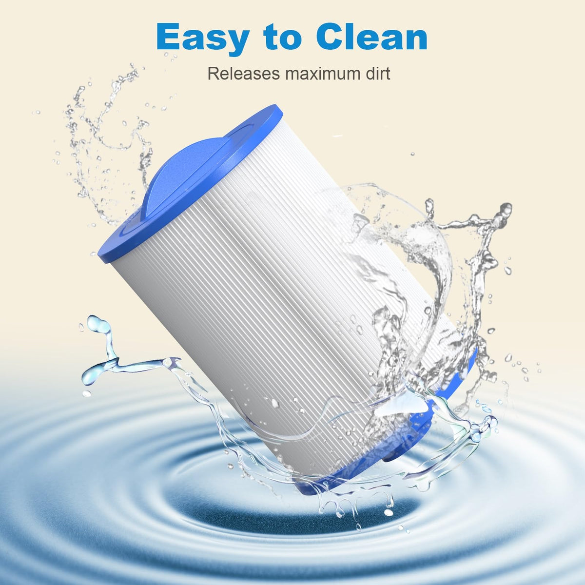 ROYOR PWW50 spa filter - high-density fabric detail for better filtration