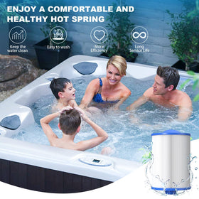 ROYOR PWW50 spa filter - top handle for easy grip during maintenance