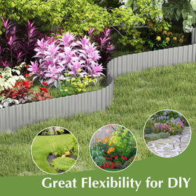 RRG durable border keeps stones in place around lawn edges.