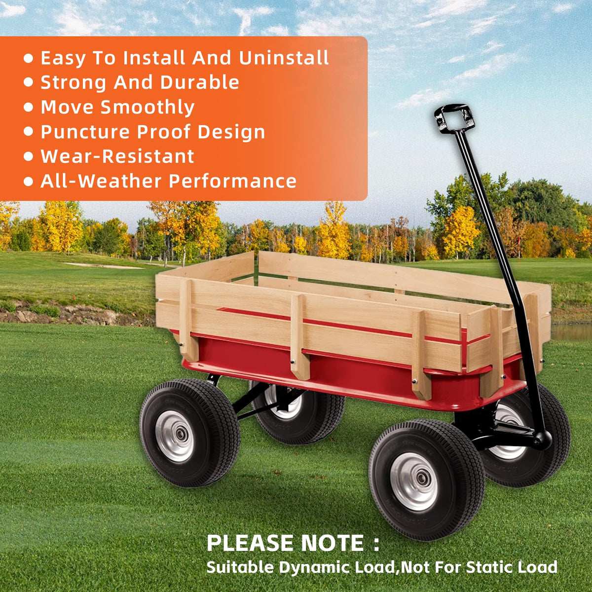 RRQ hand truck equipped with solid tire ready for outdoor tasks