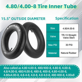 RRQ inner tube 480-400-8 heavy-duty replacement keeps carts rolling