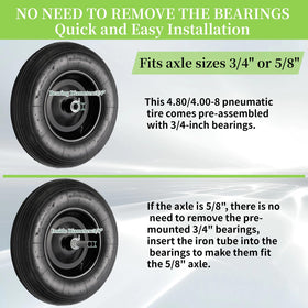 RRQ iron tube adapter 5/8 in for axle compatibility