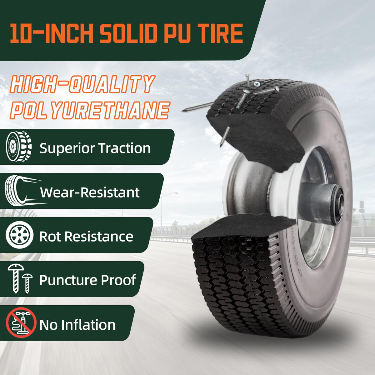 RRQ one-piece welded rim detail for extra durability