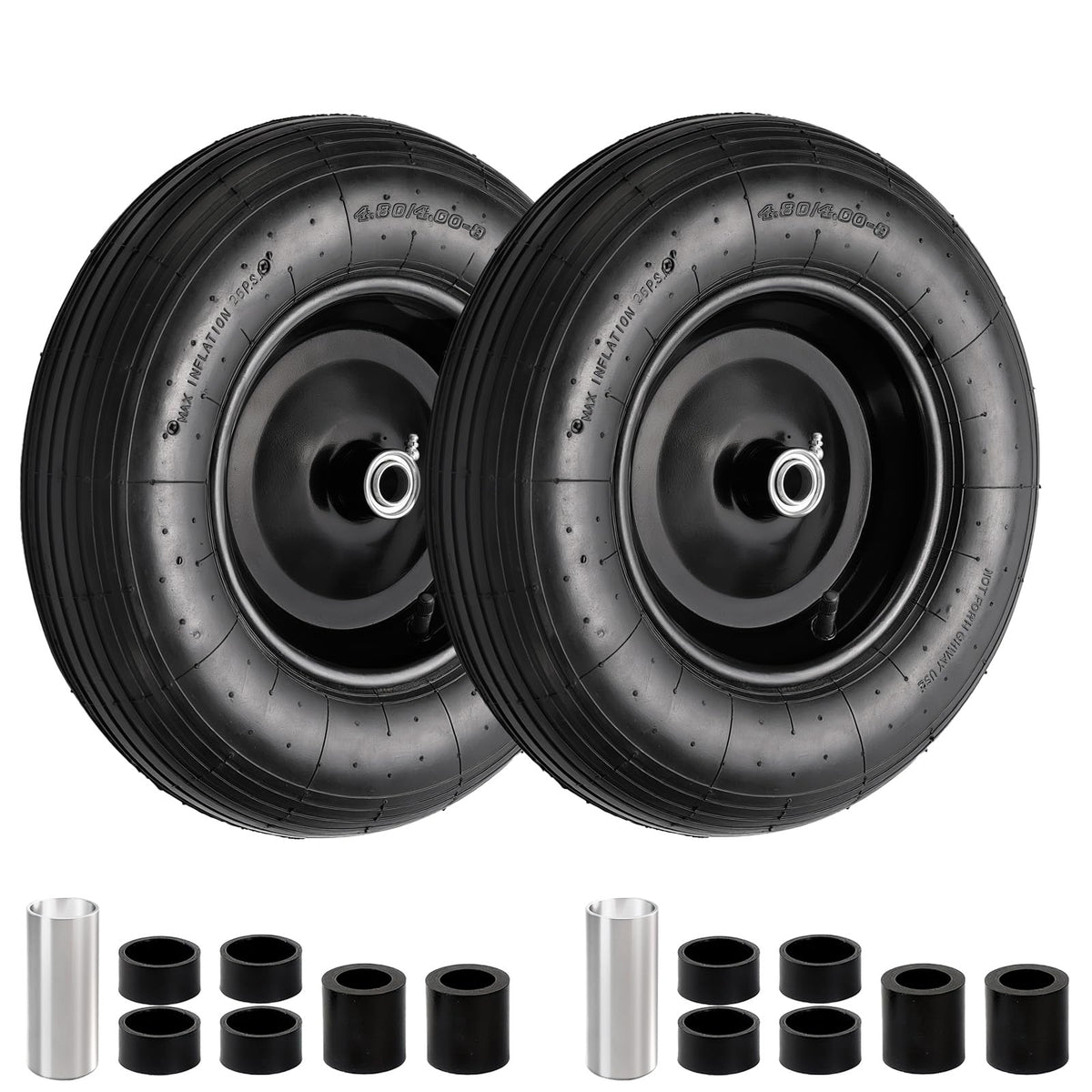 RRQ 4.80/4.00-8 tire for wheelbarrows and garden carts with reliable grip
