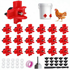 RRQKMBO horizontal nipple waterer assembly for efficient coop watering