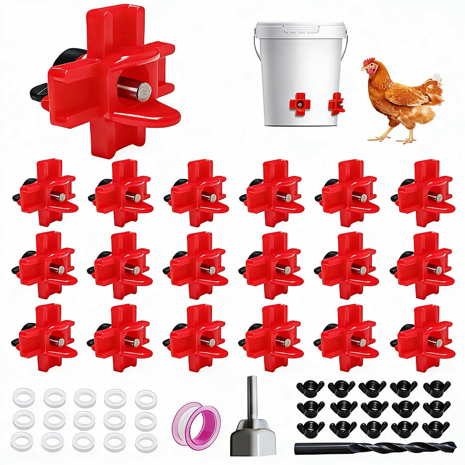 RRQKMBO horizontal nipple waterer assembly for efficient coop watering