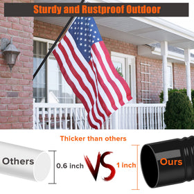 RSOTC flag pole suitable for wall mounting and outdoor placement.
