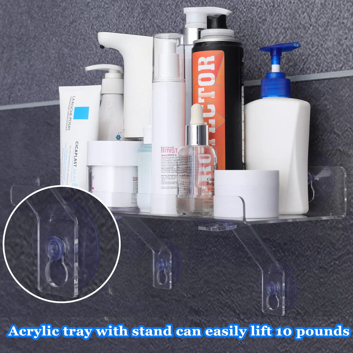 RSSCIIIUL 18-suction-cups ensure a stable hold on glass surfaces.