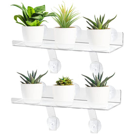 RSSCIIIUL window shelf 15in provides extra space for sun-loving plants.