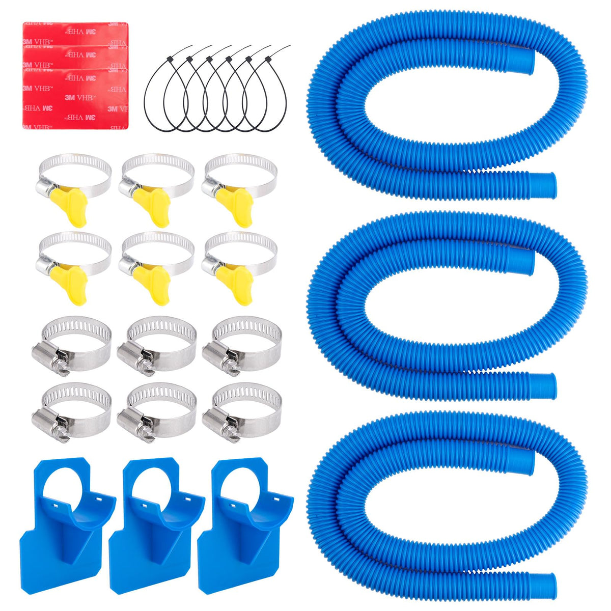 RSYEKU pool hose Intex assembly showing quick-fit connection for above-ground pools