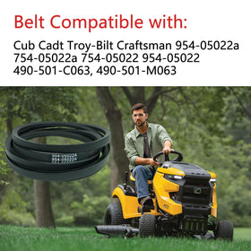 RTPOWER 108.3 inch deck belt for 46 inch mower decks, reliable fit.