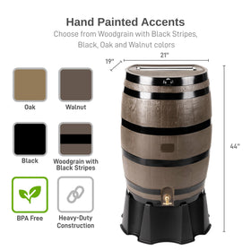 RTS Home Accents woodgrain finish adds rustic charm to outdoor spaces.