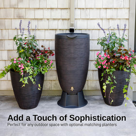 Brass spigot delivers durable, reliable water dispensing.