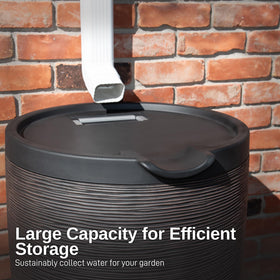 Bronze finish complements outdoor decor while supporting water conservation.