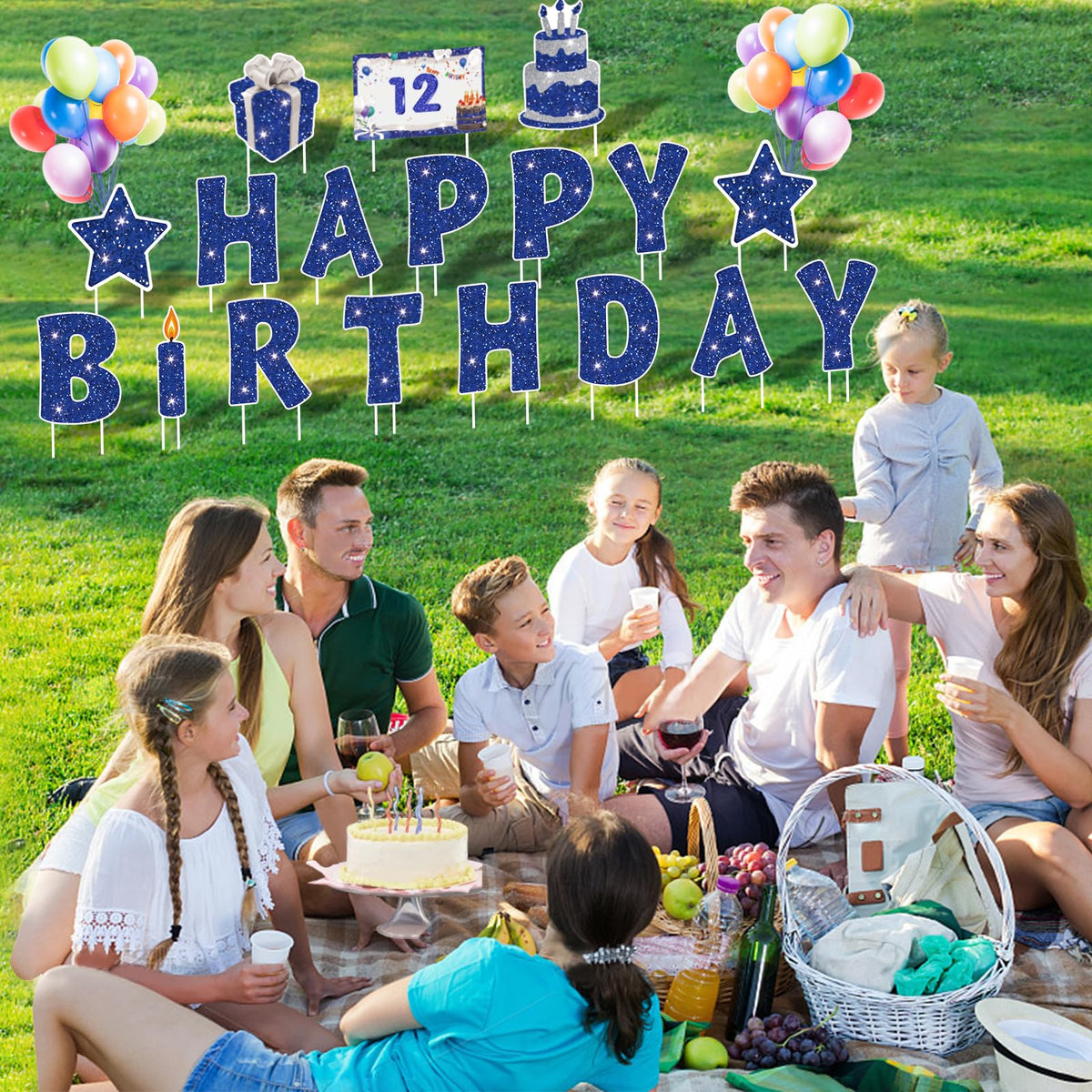 Rtshuok 32.8 ft balloon strip adds length and color to the scene