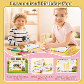 Rtshuok personalized age logo and number stickers for age-custom celebrations.