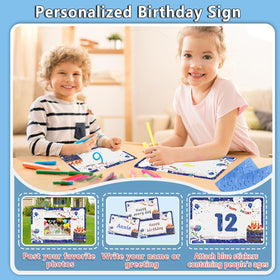 Rtshuok personalized age logo and number stickers customize the display