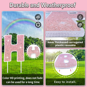 Rtshuok writable display board to add greetings or names.