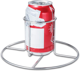 RTT Beer Can Chicken Holder side view highlighting durable stainless steel design.