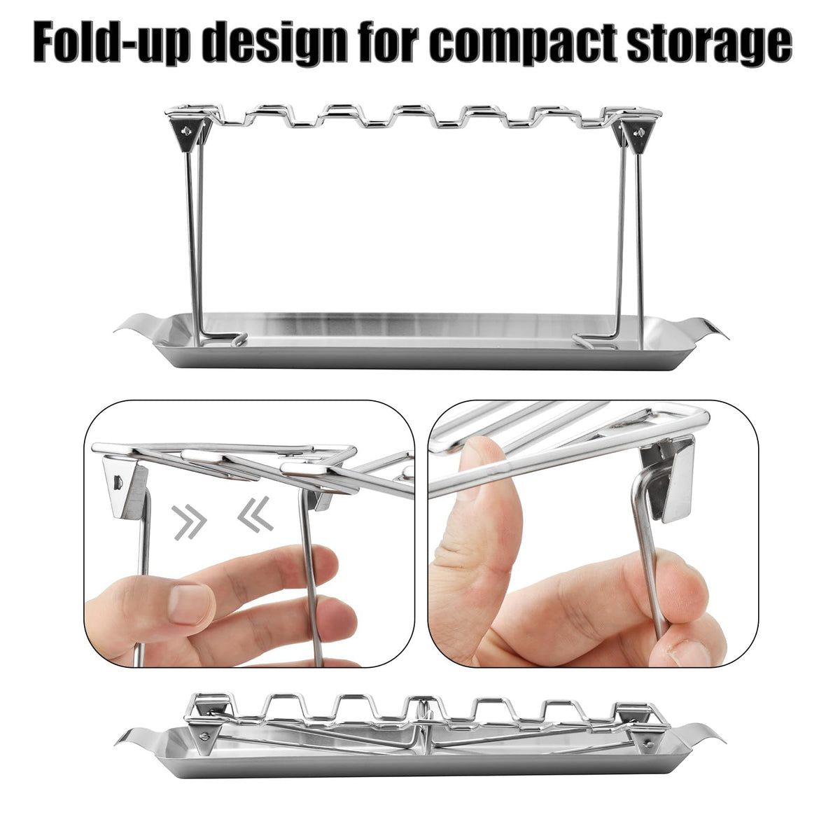 RTT rack folds compactly for easy storage after use.