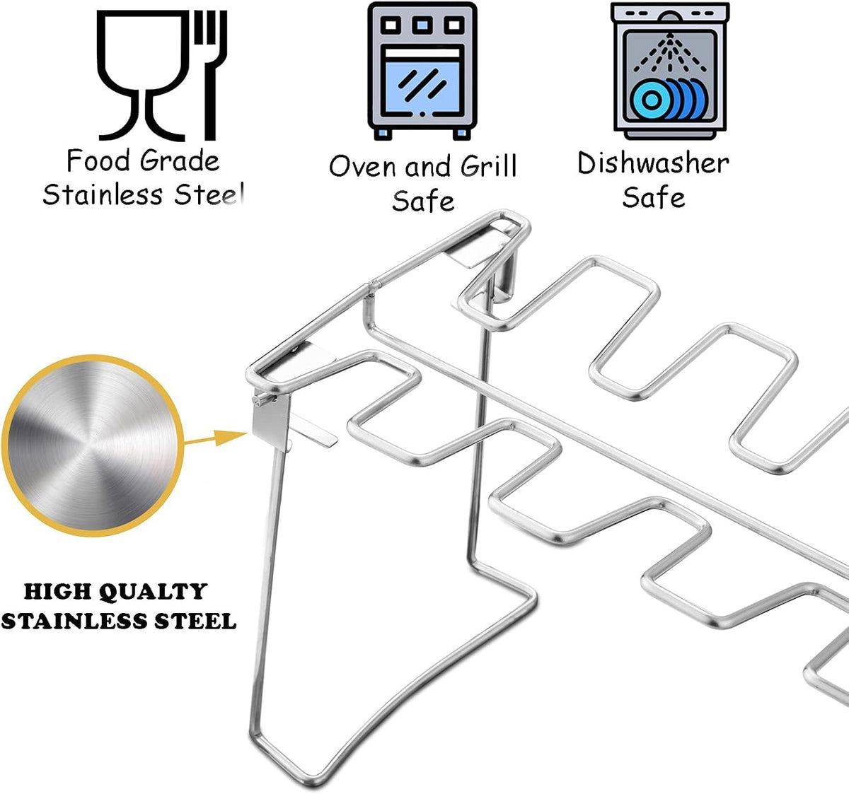 RTT foldable chicken rack for compact storage when not in use.