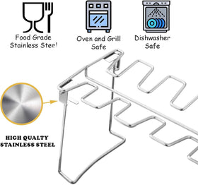RTT foldable chicken rack for compact storage when not in use.