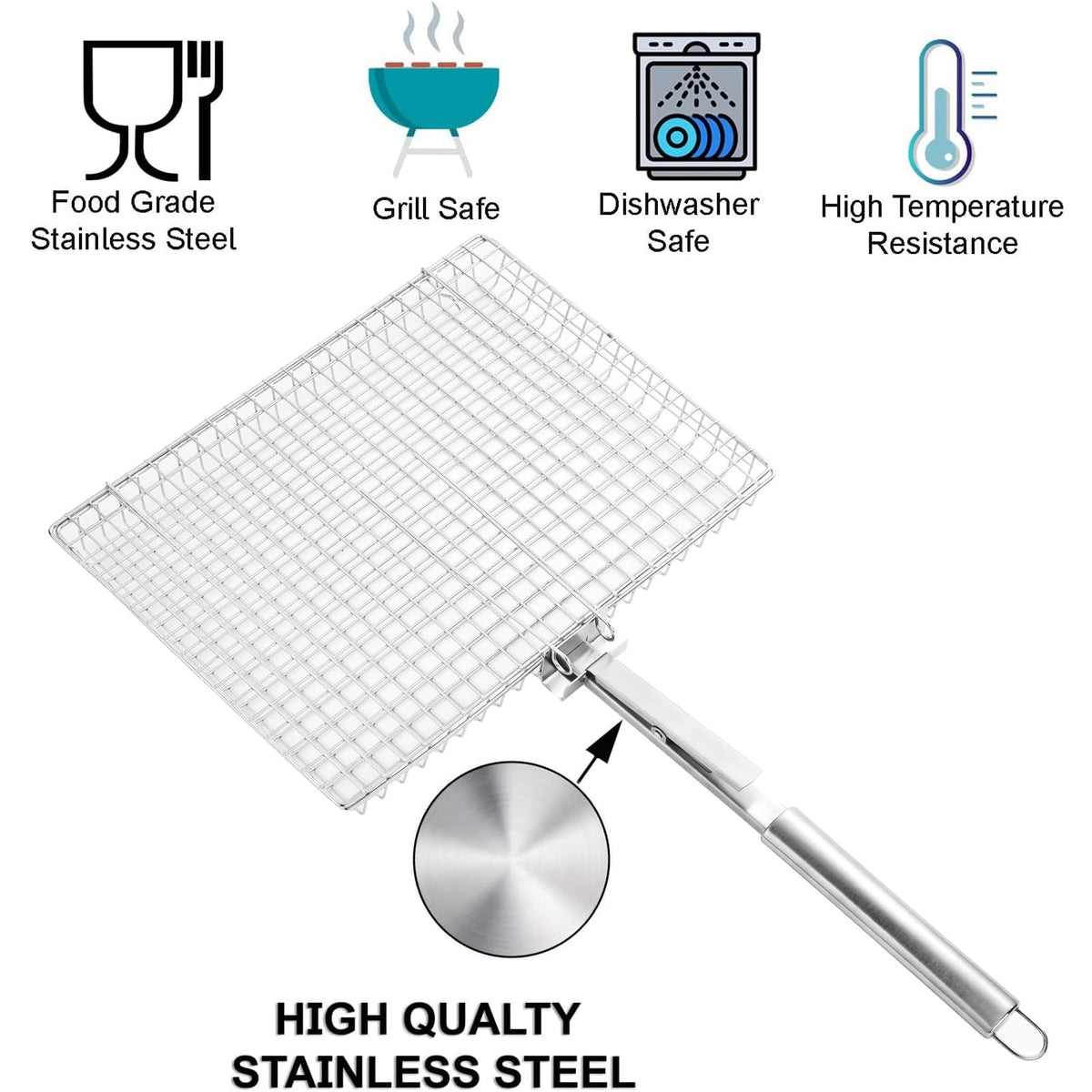 RTT grill basket extra large fish-in-basket ideal for seafood