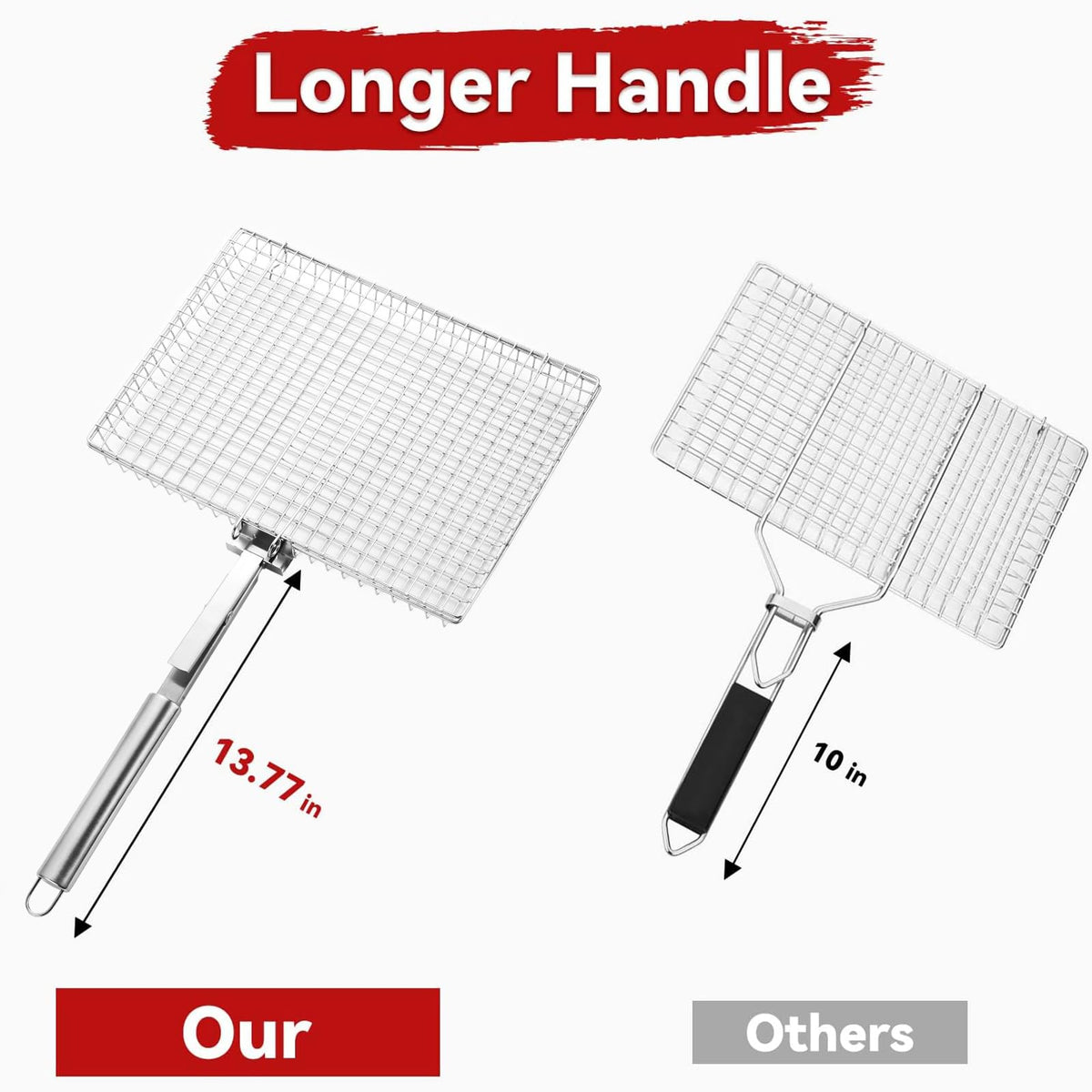 RTT grill basket extra large mesh closeup showing secure lock