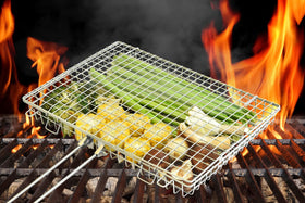 RTT grill basket extra large on-grill flip for quick turning