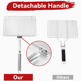 RTT grill basket extra large stainless steel build for durability