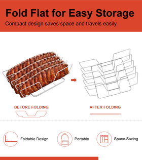 RTT Rib Rack fits 18-inch smokers and popular grills