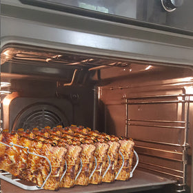RTT rib rack dishwasher-safe cleaning for quick post-cook cleanup