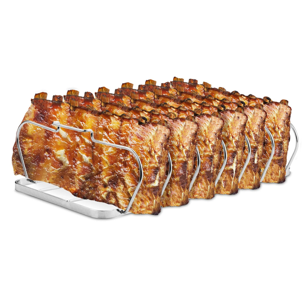 RTT rib rack grilling assembly demonstrates efficient heat and smoke distribution