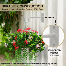 RTZEN indoor-outdoor multi-use hook supports lanterns and baskets