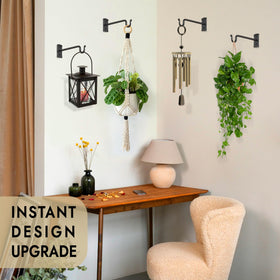 RTZEN lantern and wind chime hanger adds ambiance to outdoor spaces