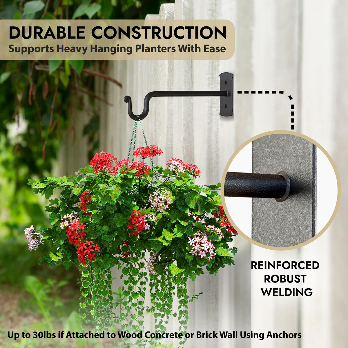 RTZEN bird feeder hook invites feathered visitors to your garden