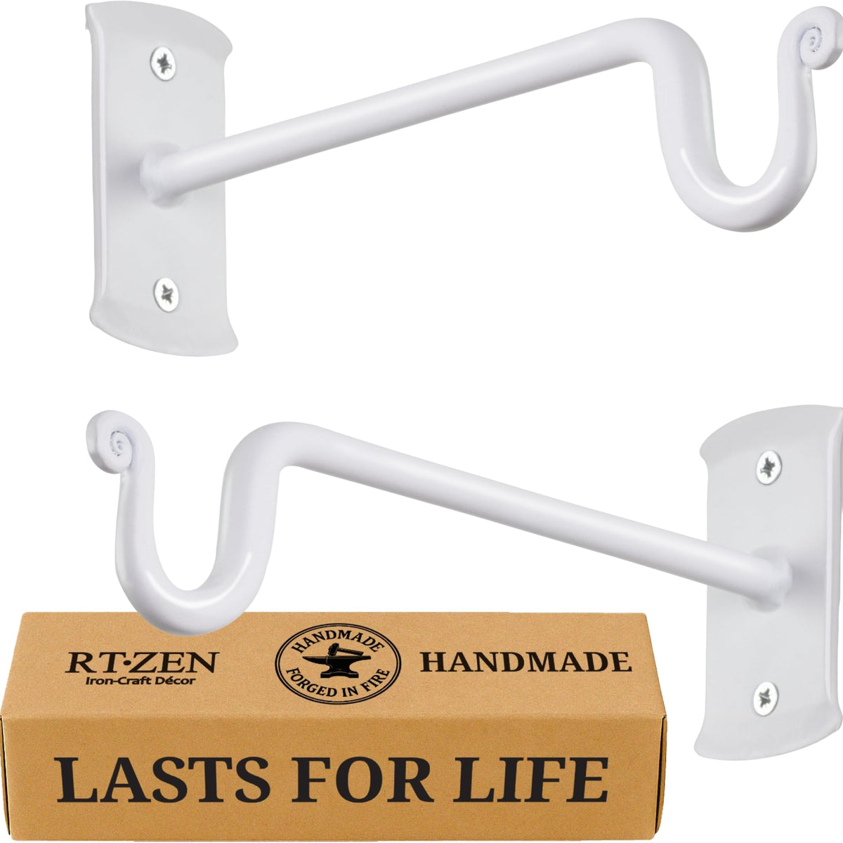 RTZEN plant hanger wall bracket 7.5-inch for indoor or outdoor pots