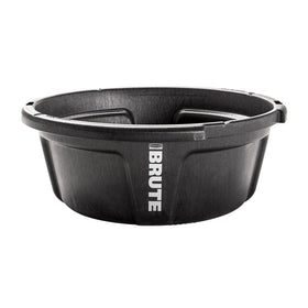 Rubbermaid Brute 6-gallon feeder front view shows durable construction for daily farm use and easy handling