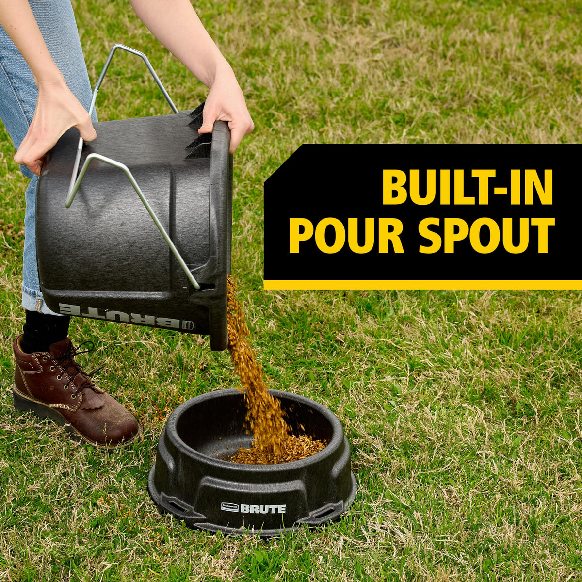 Rubbermaid Brute weather, impact, and corrosion resistance for outdoor farming